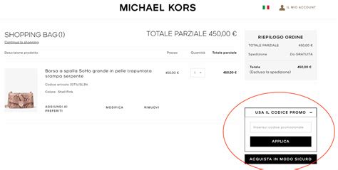 Codice sconto Michael Kors 59€ a Set. 2024 .